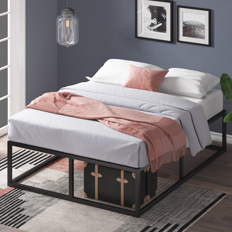 Wayfair king size metal bed deals frame